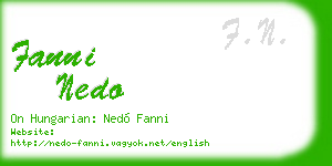 fanni nedo business card