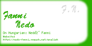 fanni nedo business card